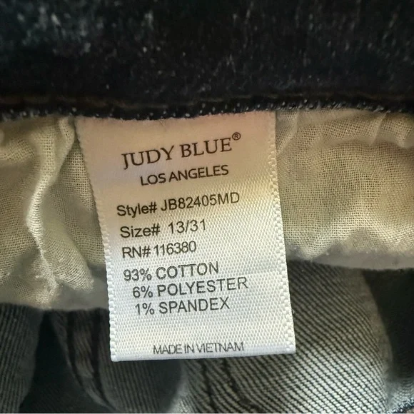 Judy Blue High Rise Distressed Boot Cut Jeans Soze 13/31 - JB83405MD - Picture 7 of 7